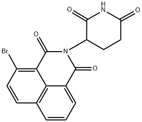 4-bromo-2-(2,6-dioxopiperidin-3-yl)-1H-benzo[de]isoquinoline-1,3(2H)-dione 구조식 이미지
