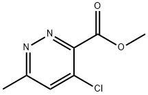 3-Pyridazinecarboxylic acid, 4-chloro-6-methyl-, methyl ester 구조식 이미지