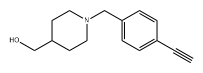 4-Piperidinemethanol, 1-[(4-ethynylphenyl)methyl]- 구조식 이미지