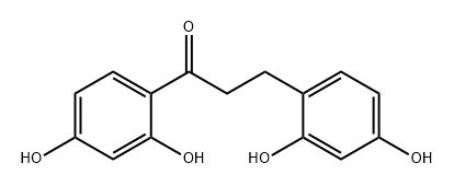 1-Propanone, 1,3-bis(2,4-dihydroxyphenyl)- Structure