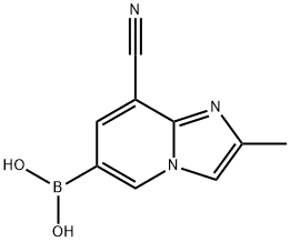 Boronic acid, B-(8-cyano-2-methylimidazo[1,2-a]pyridin-6-yl)- 구조식 이미지