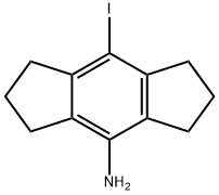 s-Indacen-4-amine, 1,2,3,5,6,7-hexahydro-8-iodo- Structure