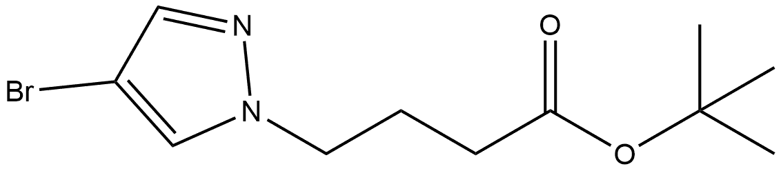 tert-butyl 4-(4-bromo-1H-pyrazol-1-yl)butanoate Structure