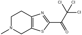 Ethanone, 2,2,2-trichloro-1-(4,5,6,7-tetrahydro-5-methylthiazolo[5,4-c]pyridin-2-yl)- Structure
