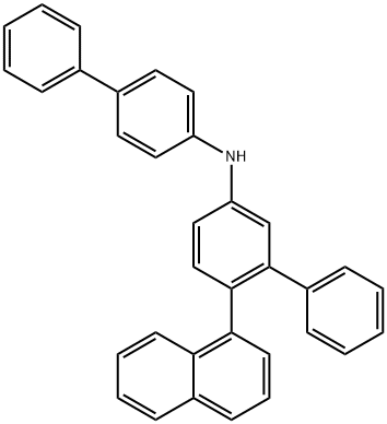 [1,1'-Biphenyl]-3-amine, N-[1,1'-biphenyl]-4-yl-6-(1-naphthalenyl)- Structure