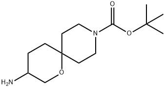 tert-butyl 3-amino-1-oxa-9-azaspiro[5.5]undecane-9-carboxylate Structure