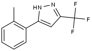 5-(2-Methylphenyl)-3-(trifluoromethyl)-1H-pyrazole Structure