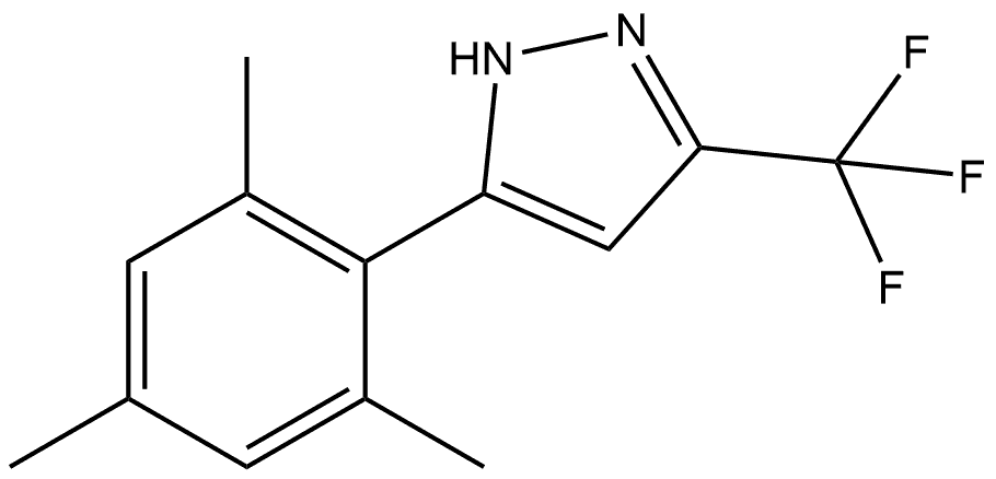 3-(Trifluoromethyl)-5-(2,4,6-trimethylphenyl)-1H-pyrazole Structure