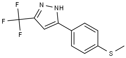 5-[4-(Methylthio)phenyl]-3-(trifluoromethyl)-1H-pyrazole Structure