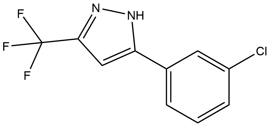 5-(3-Chlorophenyl)-3-(trifluoromethyl)-1H-pyrazole Structure