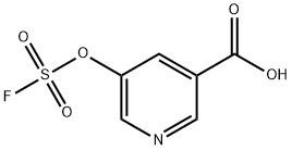 5-[(fluorosulfonyl)oxy]pyridine-3-carboxylic acid Structure