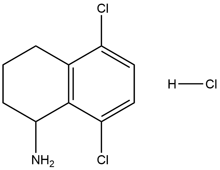 5,8-dichloro-1,2,3,4-tetrahydronaphthalen-1-amine hydrochloride Structure