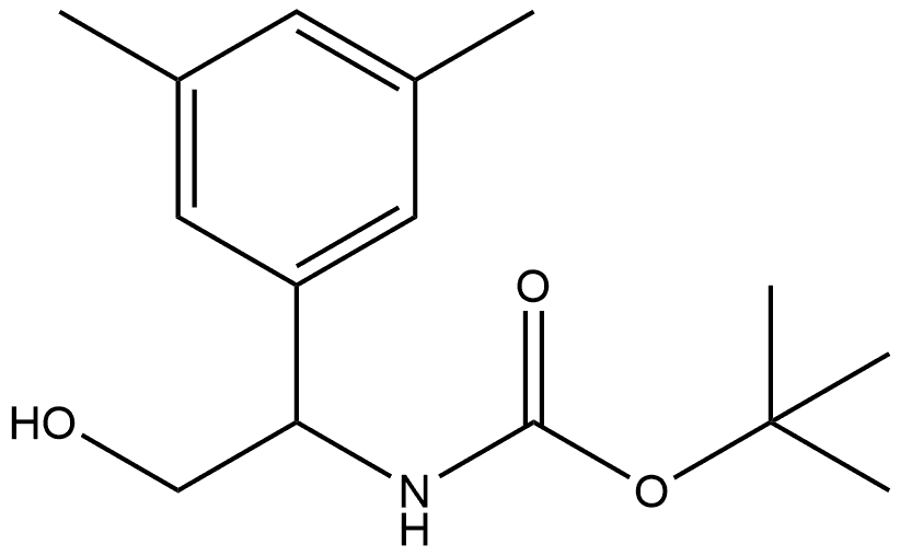 tert-butyl (1-(3,5-dimethylphenyl)-2-hydroxyethyl)carbamate Structure