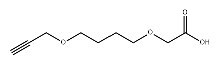 Acetic acid, 2-[4-(2-propyn-1-yloxy)butoxy]- Structure