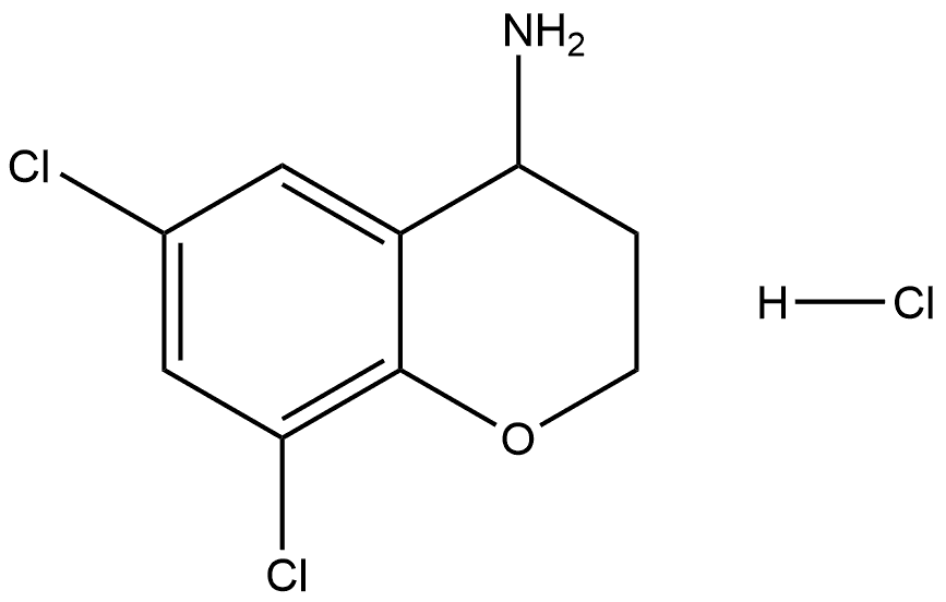 6,8-Dichlorochroman-4-amine hydrochloride 구조식 이미지