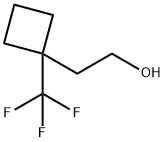 Cyclobutaneethanol, 1-(trifluoromethyl)- Structure