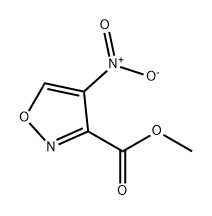 3-Isoxazolecarboxylic acid, 4-nitro-, methyl ester 구조식 이미지