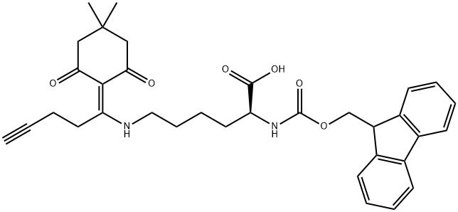 Fmoc-L-Lys(Pentynoyl-DIM)-OH Structure