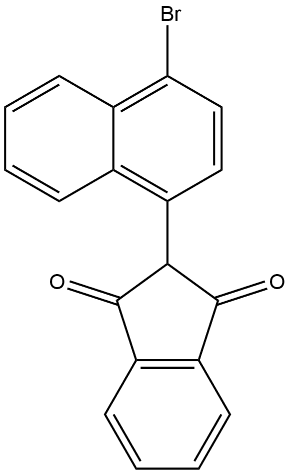 2-(4-Bromonaphthalen-1-yl)-1H-indene-1,3(2H)-dione Structure