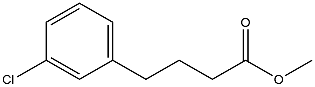 methyl 4-(3-chlorophenyl)butanoate Structure