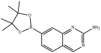 7-(Tetramethyl-1,3,2-dioxaborolan-2-yl)quinazolin-2-amine Structure