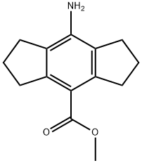 s-Indacene-4-carboxylic acid, 8-amino-1,2,3,5,6,7-hexahydro-, methyl ester 구조식 이미지