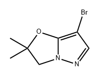 Pyrazolo[5,1-b]oxazole, 7-bromo-2,3-dihydro-2,2-dimethyl- Structure