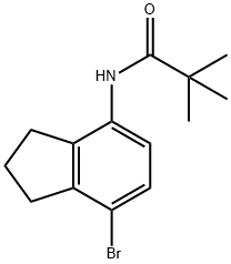 Propanamide, N-(7-bromo-2,3-dihydro-1H-inden-4-yl)-2,2-dimethyl- 구조식 이미지