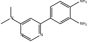 1,2-Benzenediamine, 4-[6-(dimethylamino)-4-pyrimidinyl]- 구조식 이미지