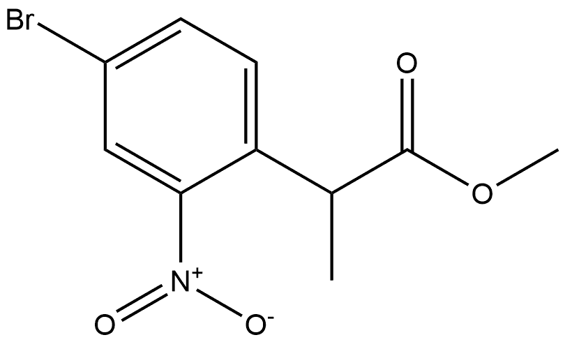 Methyl 2-(4-bromo-2-nitrophenyl)propanoate Structure