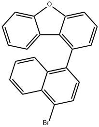 Dibenzofuran, 1-(4-bromo-1-naphthalenyl)- Structure