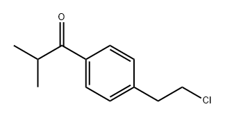 1-Propanone, 1-[4-(2-chloroethyl)phenyl]-2-methyl- Structure