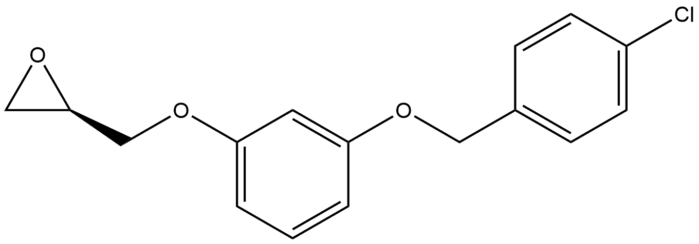 (R)-2-((3-((4-chlorobenzyl)oxy)phenoxy)methyl)oxirane Structure