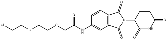 Acetamide, 2-[2-(2-chloroethoxy)ethoxy]-N-[2-(2,6-dioxo-3-piperidinyl)-2,3-dihydro-1,3-dioxo-1H-isoindol-5-yl]- Structure