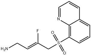 2-Buten-1-amine, 3-fluoro-4-(8-quinolinylsulfonyl)-, (2Z)- Structure