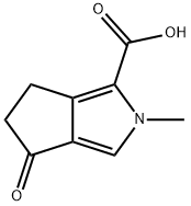 Cyclopenta[c]pyrrole-1-carboxylic acid, 2,4,5,6-tetrahydro-2-methyl-4-oxo- Structure