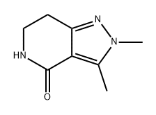 4H-Pyrazolo[4,3-c]pyridin-4-one, 2,5,6,7-tetrahydro-2,3-dimethyl- Structure