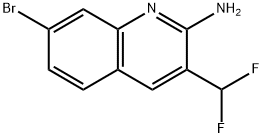 2-Quinolinamine, 7-bromo-3-(difluoromethyl)- Structure