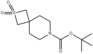 2-?Thia-?7-?azaspiro[3.5]?nonane-?7-?carboxylic acid, 1,?1-?dimethylethyl ester, 2,?2-?dioxide Structure