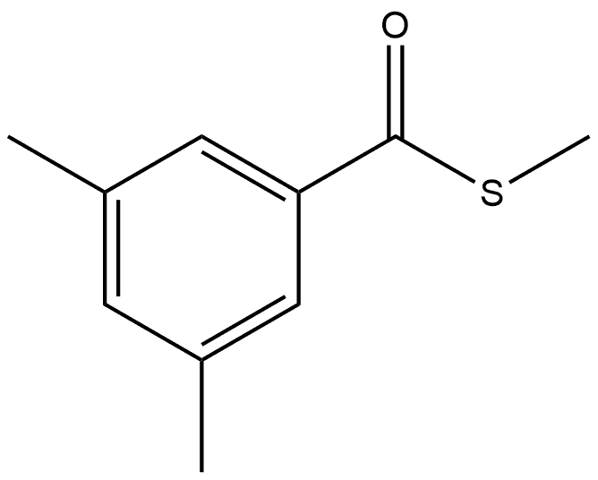 S-Methyl 3,5-dimethylbenzenecarbothioate Structure