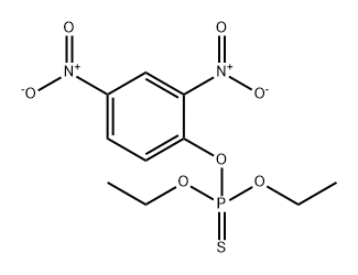 Phosphorothioic acid, O-(2,4-dinitrophenyl) O,O-diethyl ester (8CI) 구조식 이미지