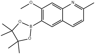 7-Methoxy-2-methyl-6-(4,4,5,5-tetramethyl-1,3,2-dioxaborolan-2-yl)quinoline Structure