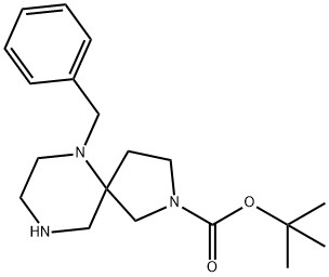 tert-butyl 6-benzyl-2,6,9-triazaspiro[4.5]decane-2-carboxylate Structure