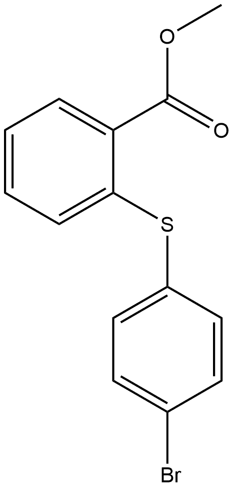 Methyl 2-[(4-bromophenyl)thio]benzoate Structure