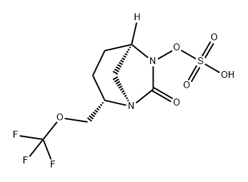 [(2S,5R)-7-oxo-2-(trifluoromethoxymethyl)-1,6-diazabicyclo[3.2.1]octan-6-yl] hydrogen sulfate Structure