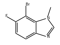 1H-Benzimidazole, 7-bromo-6-fluoro-1-methyl- Structure