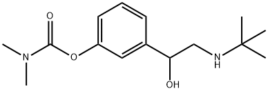 Carbamic acid, N,N-dimethyl-, 3-[2-[(1,1-dimethylethyl)amino]-1-hydroxyethyl]phenyl ester Structure