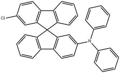 9,9'-Spirobi[9H-fluoren]-2-amine, 2'-chloro-N,N-diphenyl- Structure