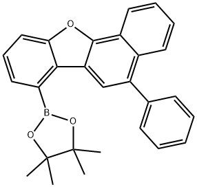 5-Phenyl-7-(4,4,5,5-tetramethyl-1,3,2-dioxaborolan-2-yl)benzo[b]naphtho[2,1-d]furan 구조식 이미지