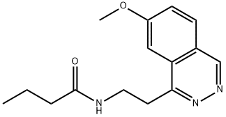 Butanamide, N-[2-(7-methoxy-1-phthalazinyl)ethyl]- 구조식 이미지